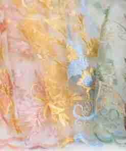 TWO TONE EMB TULLE (LAW_4136)