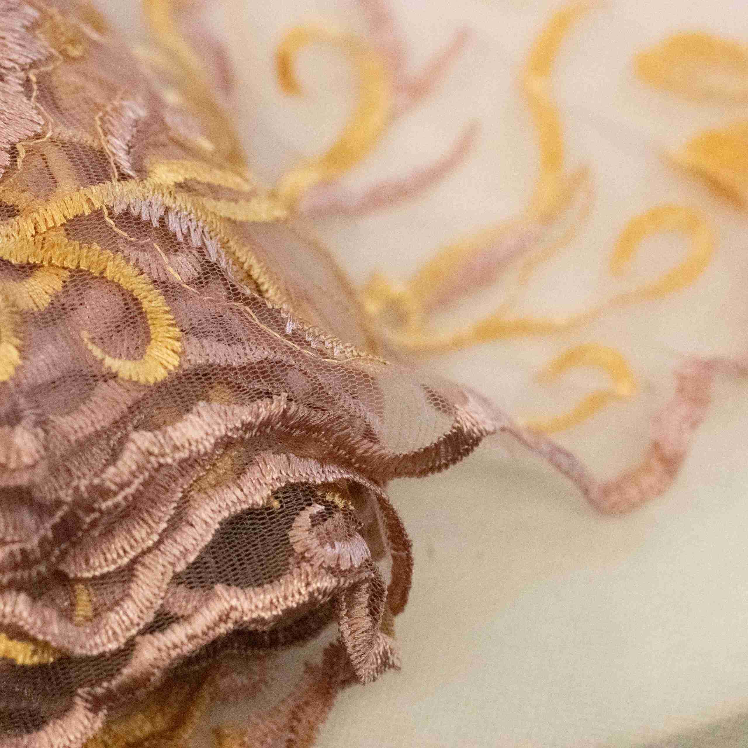 TWO TONE EMB TULLE (LAW_4121)